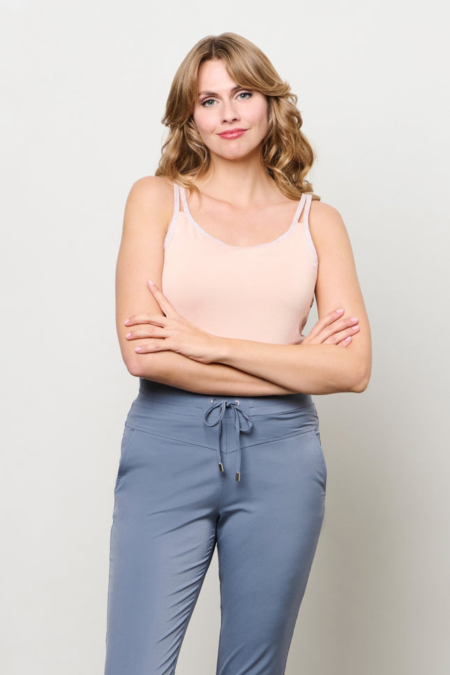 &Co woman Singlet Selly Powder Pink SG112 Stretchshop.nl