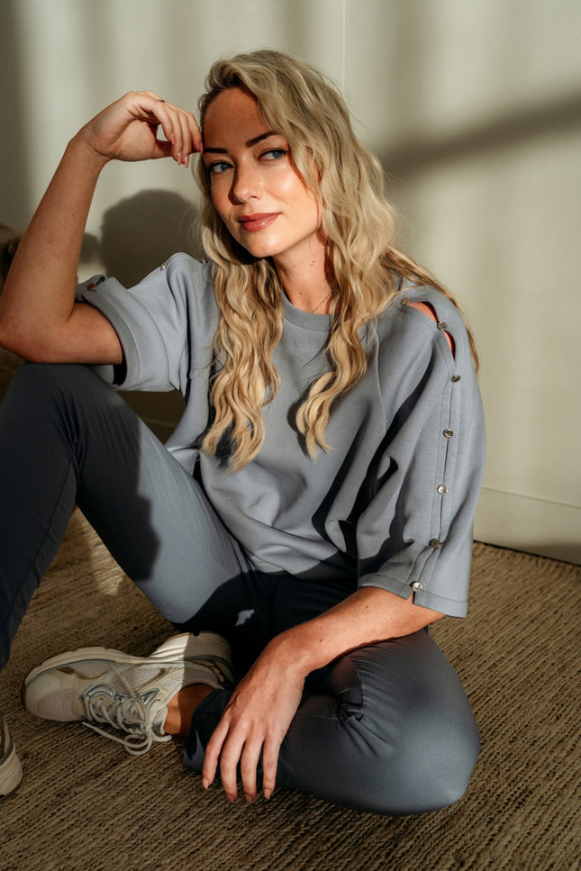 &Co woman Trui Sterre Slate SW132 Stretchshop.nl