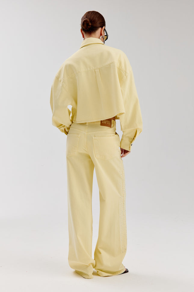 Harper & Yve Jeans Mayra Light Yellow SS6D107 Stretchshop.nl