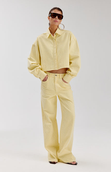 Harper & Yve Jeans Mayra Light Yellow SS6D107 Stretchshop.nl