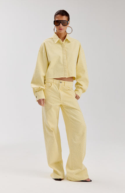 Harper & Yve Jeans Mayra Light Yellow SS6D107 Stretchshop.nl