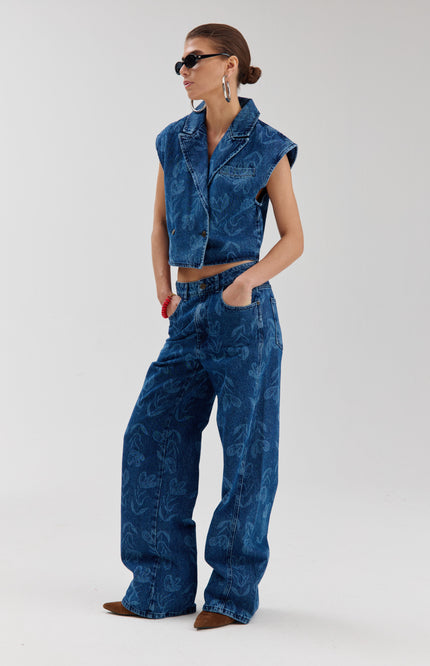 Harper & Yve Jeans Mayra Mid Blue SS6D109 Stretchshop.nl