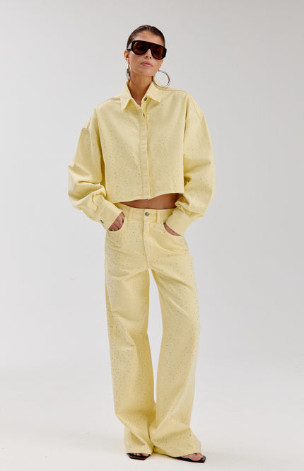 Harper & Yve Jacket Sam Light Yellow SS6D601 Stretchshop.nl