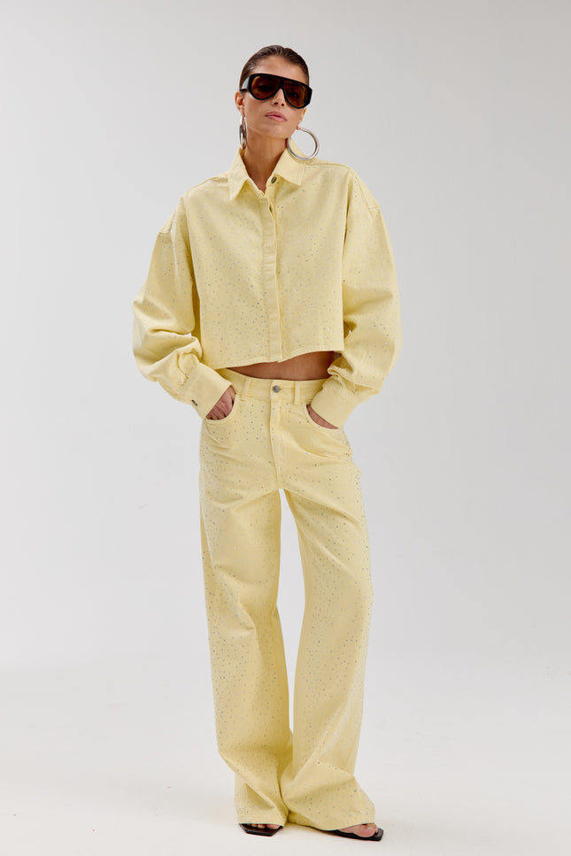 Harper & Yve Jacket Sam Light Yellow SS6D601 Stretchshop.nl