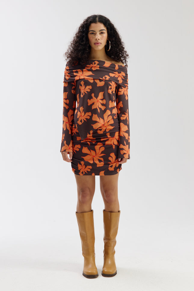 Harper & Yve Rok Joey Wild Flower Orange SS6T001 Stretchshop.nl