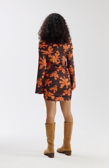 Harper & Yve Rok Joey Wild Flower Orange SS6T001 Stretchshop.nl