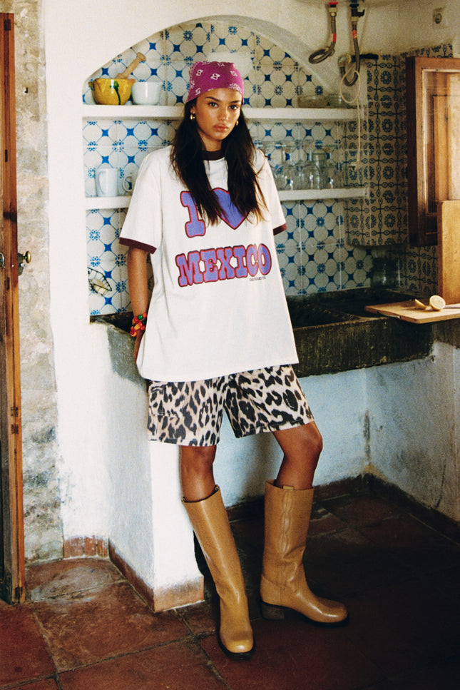 Harper & Yve Short Scott Lexie Leopard Light SS6D103 Stretchshop.nl