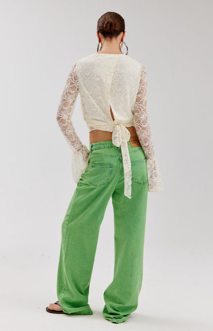 Harper & Yve Jeans Yve Vibrant Green HS6D106 Stretchshop.nl