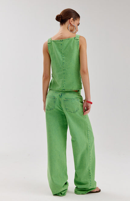 Harper & Yve Jeans Yve Vibrant Green HS6D106 Stretchshop.nl