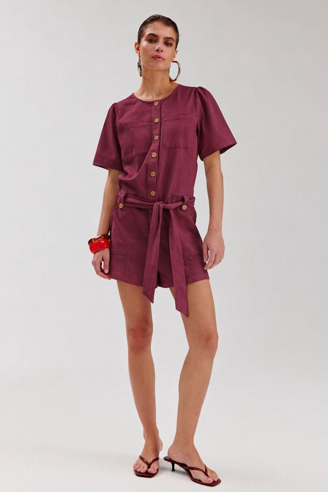Harper & Yve Jumpsuit Yael Cassis HS6P700 Stretchshop.nl