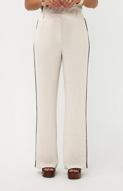 Ydence Broek Kaya Ecru Stretchshop.nl