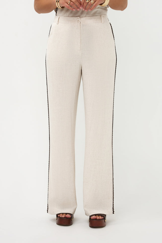 Ydence Broek Kaya Ecru Stretchshop.nl