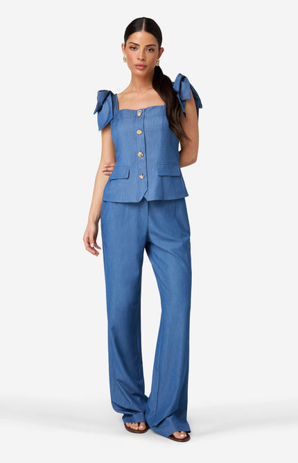 Ibana Top Tami Denim Blue Stretchshop.nl