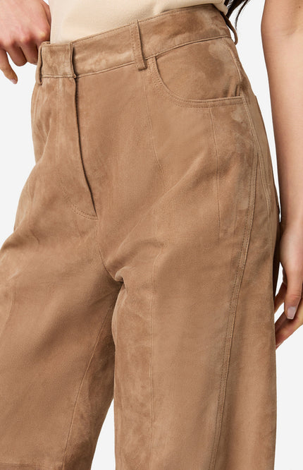 Ibana Broek Parla Suede Iced Coffee Stretchshop.nl