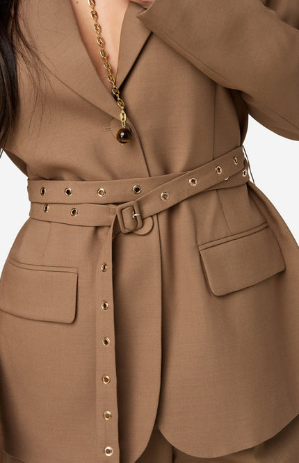 Ibana Blazer Janey Savannah Beige Stretchshop.nl