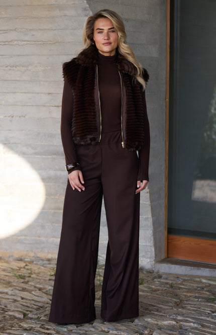 Gilet Harriet Chocolate NKF08039