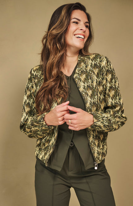 Zoso Jacket Sonja Army Multi 254 Stretchshop.nl