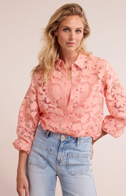 Tramontana Blouse Ausbrenner Peach Infusion C29-19-301 2 Stretchshop.nl