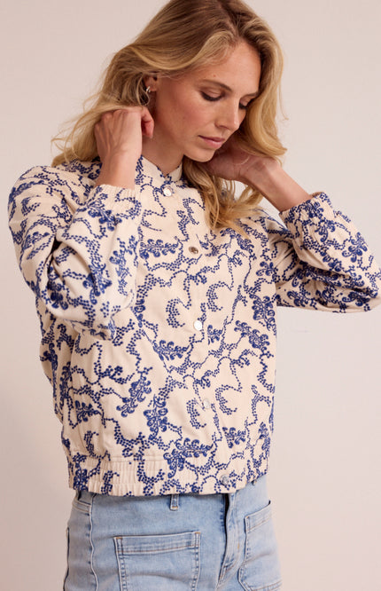 Tramontana Jacket Bomber Embroidered Stone C05-19-801 1 Stretchshop.nl