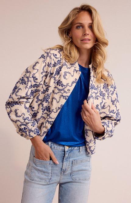 Tramontana Jacket Bomber Embroidered Stone C05-19-801 1 Stretchshop.nl