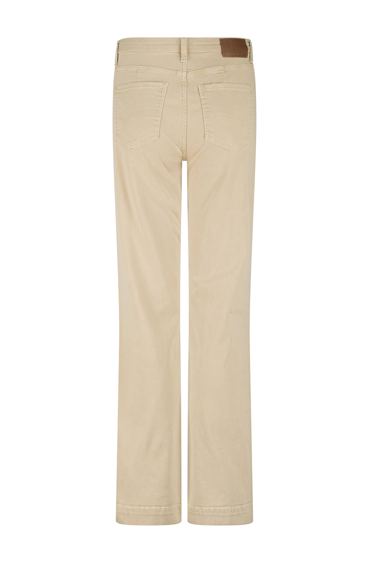 Stijlvolle rechte denim jeans van Tramontana met een pebble-afwerking, zichtbaar op de afbeelding.