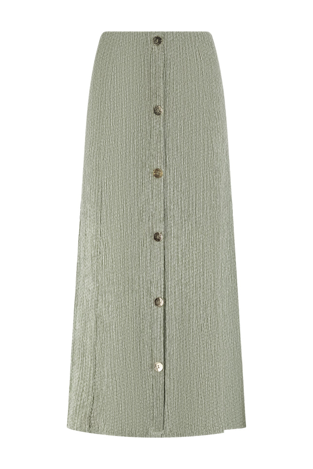 Tramontana Rok Crinkled Maxi Aloe Melange E02-19-201 2 Stretchshop.nl