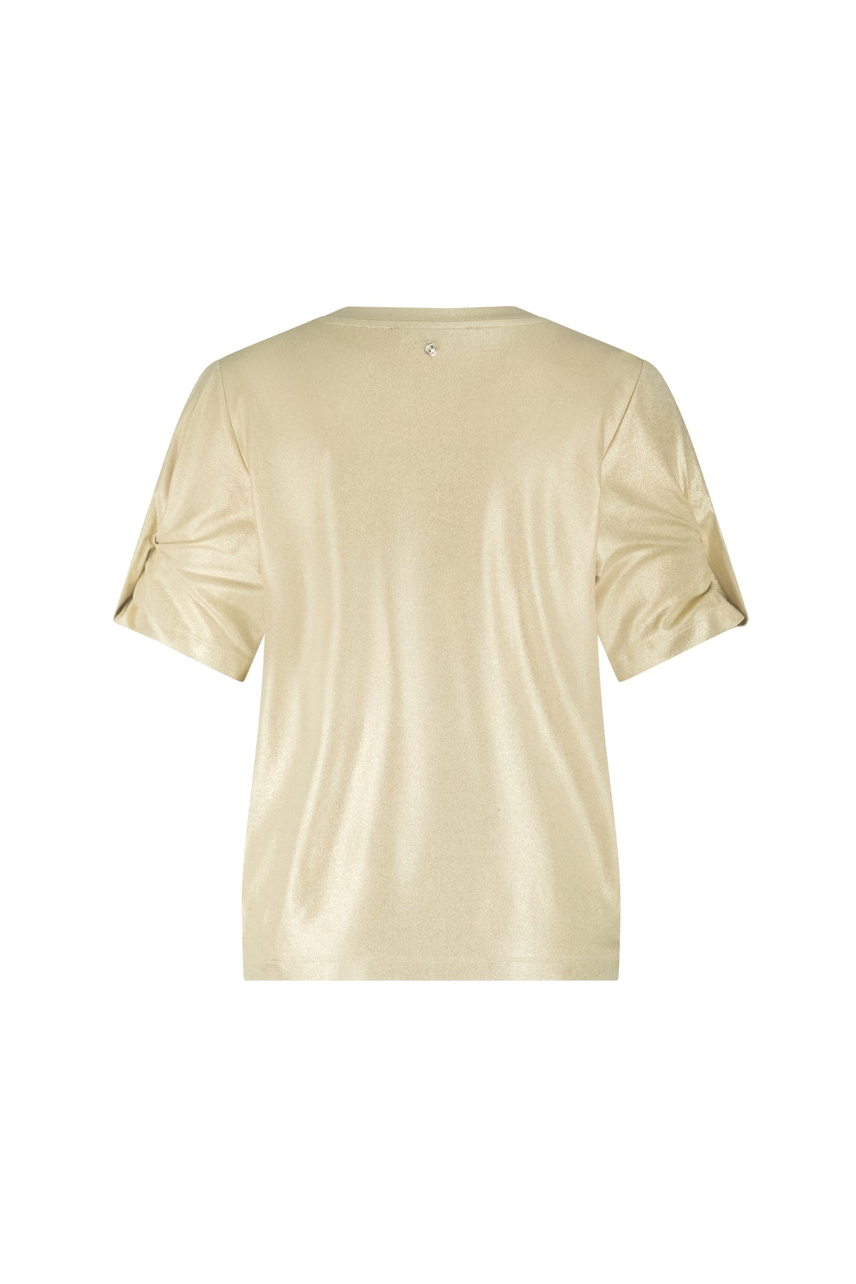 Lichte grijze Tramontana T-shirt van katoen met getextureerd Pebble coating, korte mouwen en ronde hals.