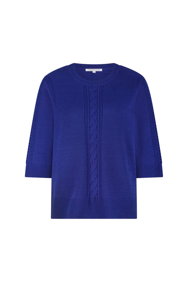 Tramontana Trui Wide-Sleeve Ink Y02-19-601 1 Stretchshop.nl