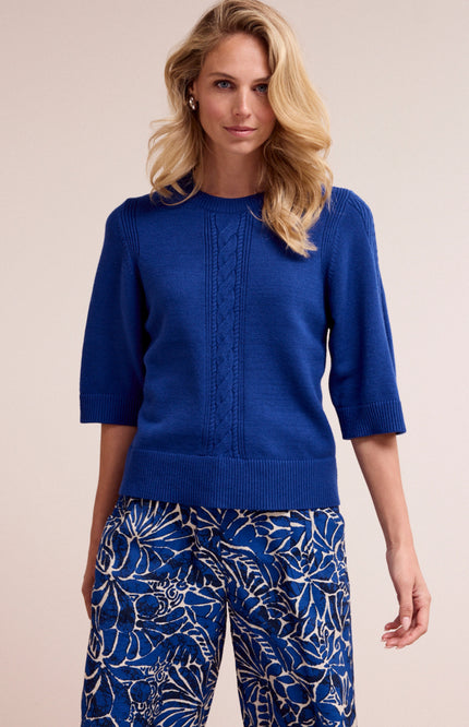 Tramontana Trui Wide-Sleeve Ink Y02-19-601 1 Stretchshop.nl