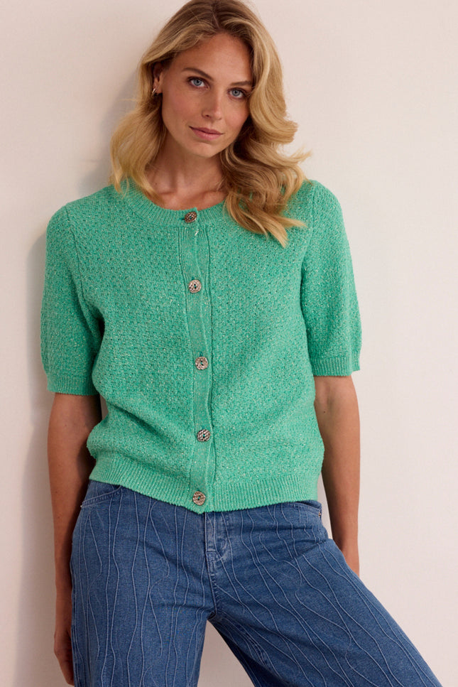 Tramontana Vest Fancy Yarn Emerald Y08-19-701 1 Stretchshop.nl