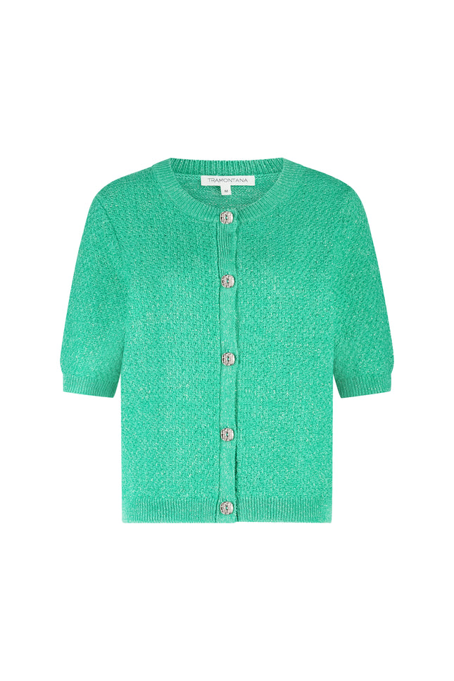 Tramontana Vest Fancy Yarn Emerald Y08-19-701 1 Stretchshop.nl