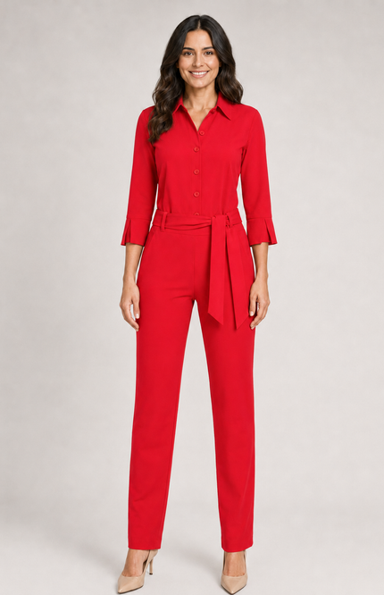 Travel Jumpsuit Red 202033