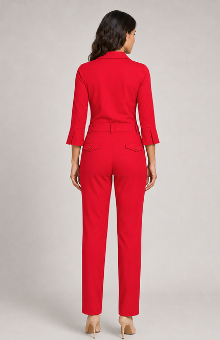 Travel Jumpsuit Red 202033