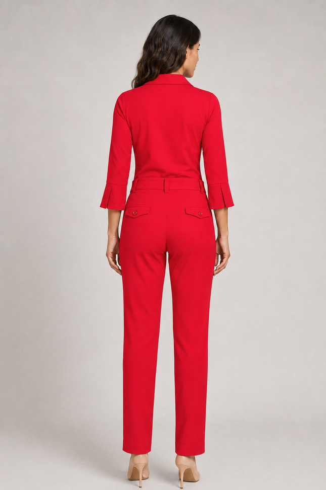 Travel Jumpsuit Red 202033