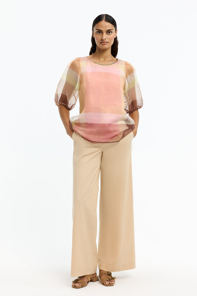 Xandres Blouse Hamza Tobacco 14587-1715 Stretchshop.nl