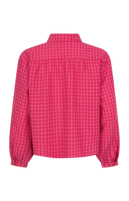 Ydence Blouse Luca Berry Pink Stretchshop.nl