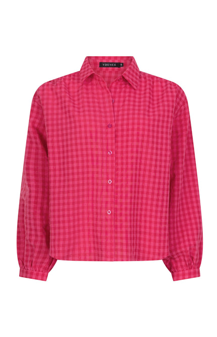 Ydence Blouse Luca Berry Pink Stretchshop.nl