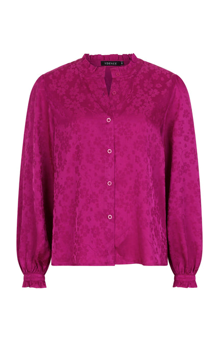 Ydence Blouse Odilia Fuchsia Purple Stretchshop.nl