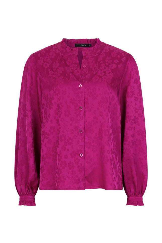 Ydence Blouse Odilia Fuchsia Purple Stretchshop.nl