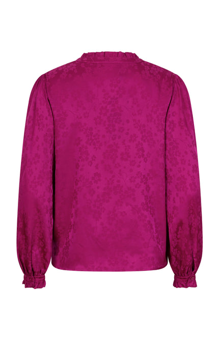 Ydence Blouse Odilia Fuchsia Purple Stretchshop.nl