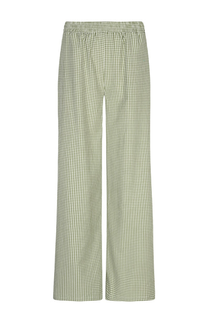Ydence Broek Celeste Green Check Tall Stretchshop.nl