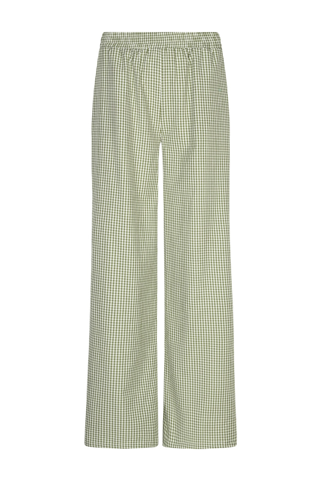 Ydence Broek Celeste Green Check Tall Stretchshop.nl