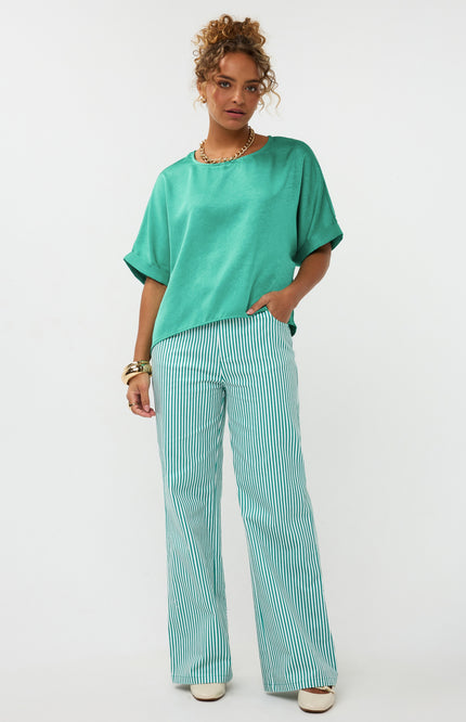 Ydence Broek Djamilla Sea Green Stretchshop.nl