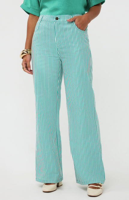 Ydence Broek Djamilla Sea Green Stretchshop.nl