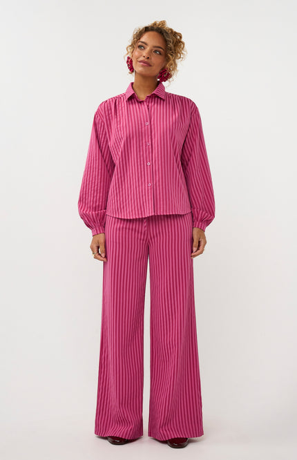 Ydence Broek Thirza Berry Pink Tall Stretchshop.nl