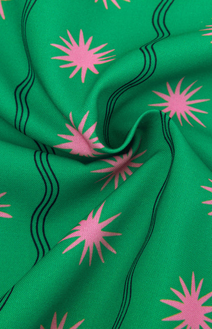 Ydence Broek Veerle Tall Green Print Stretchshop.nl