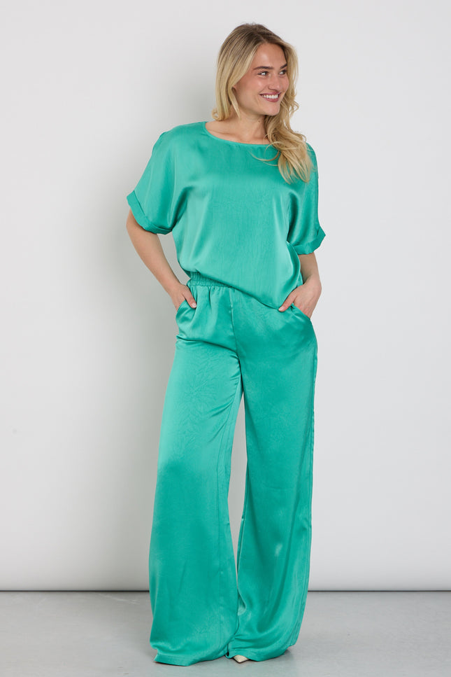 Ydence Broek Wendy Sea Green Tall Stretchshop.nl
