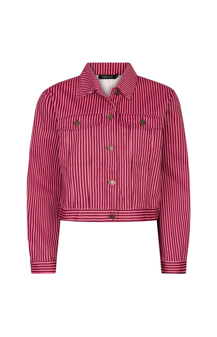 Ydence Jacket Kalina Coral Pink Burgundy Stretchshop.nl