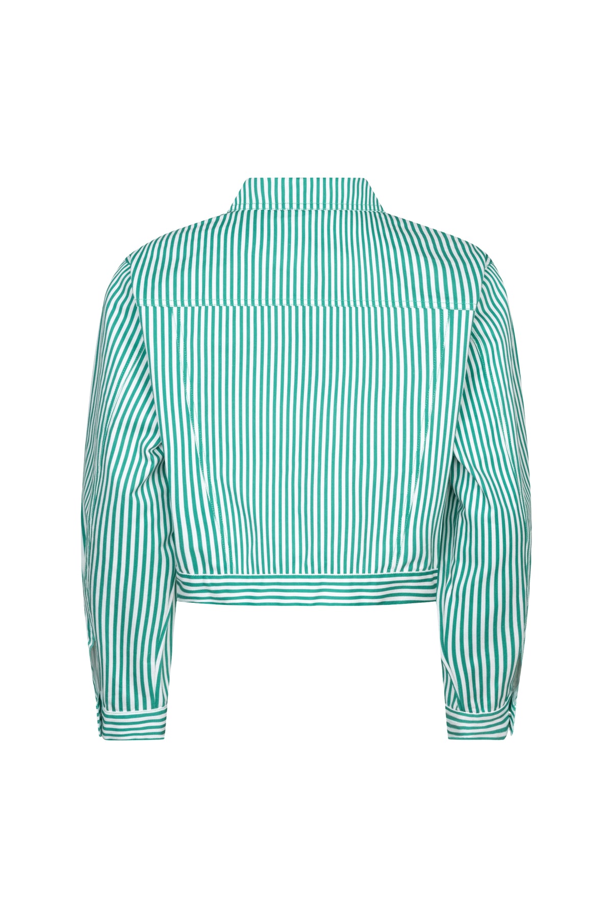 Ydence Kalina jas in zeegroen met capuchon en ritssluiting, casual winterjas voor dames