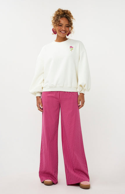 Ydence Sweater Grow With The Flow Ecru Stretchshop.nl